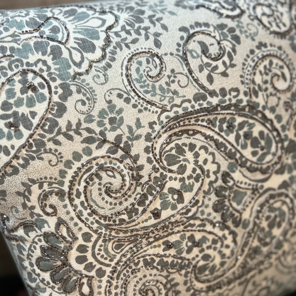Elegant Paisley Decorative Pillow